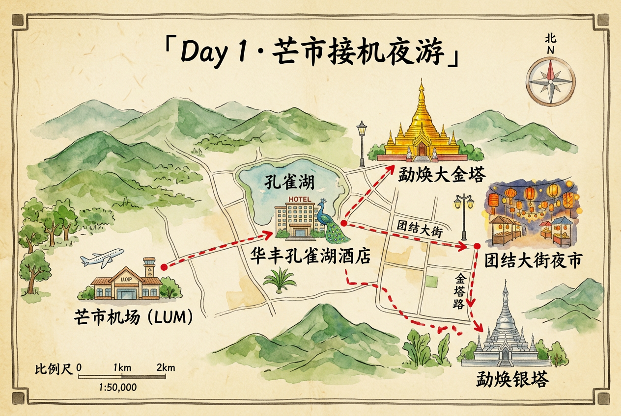 Day1手绘路线图